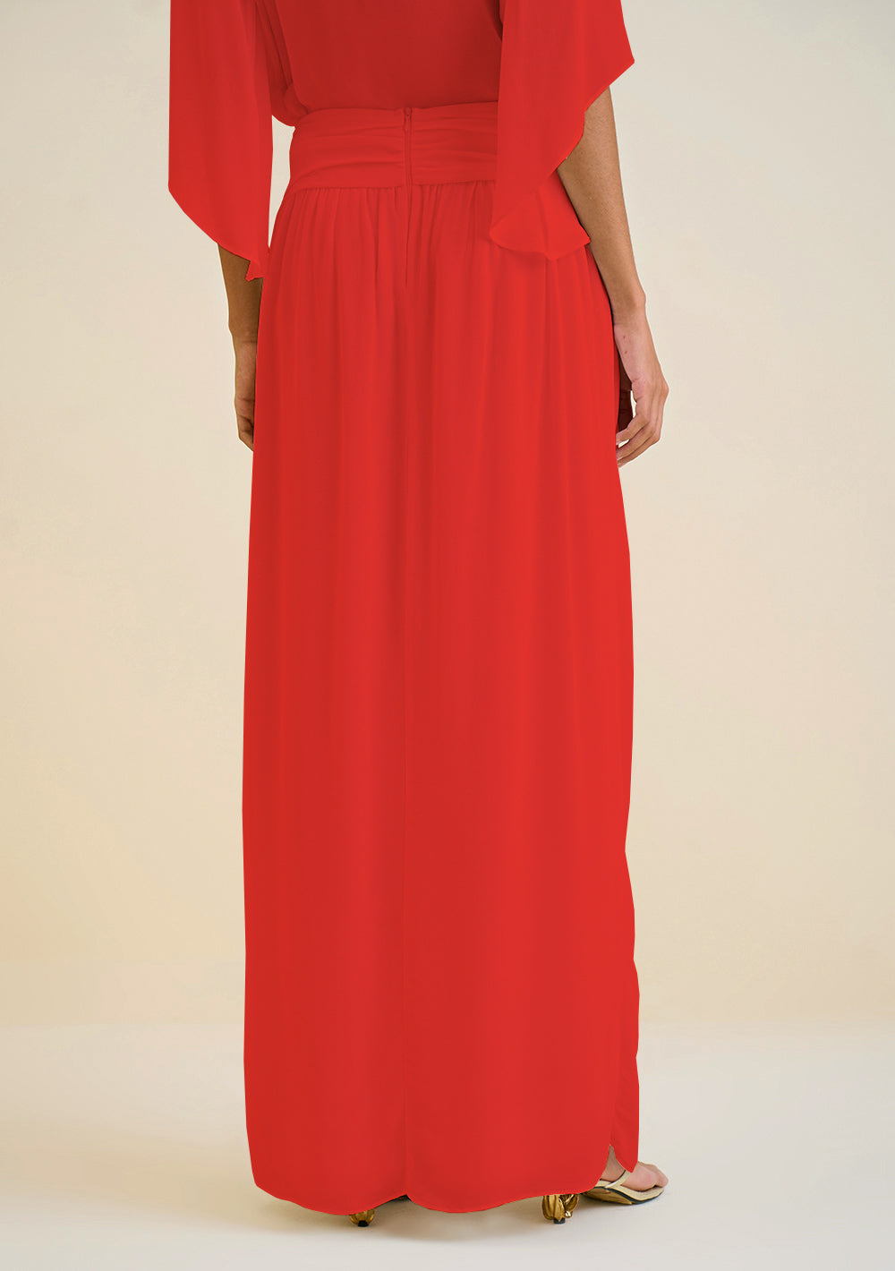 Pollera Recta Con Abertura Larga