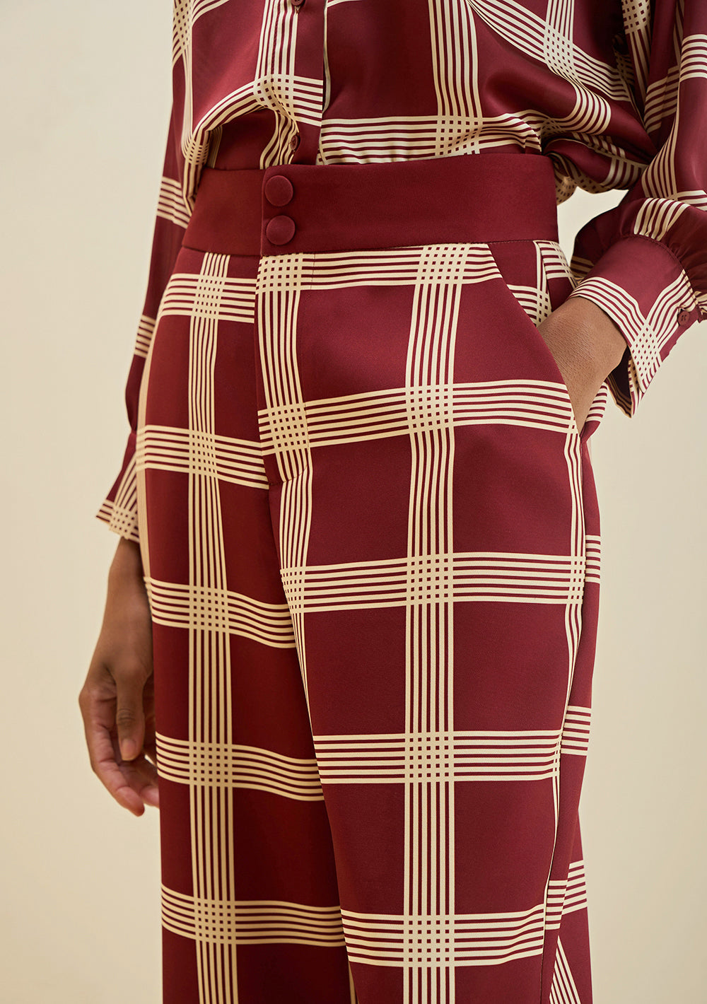 Pantalón Wide Tiro Alto