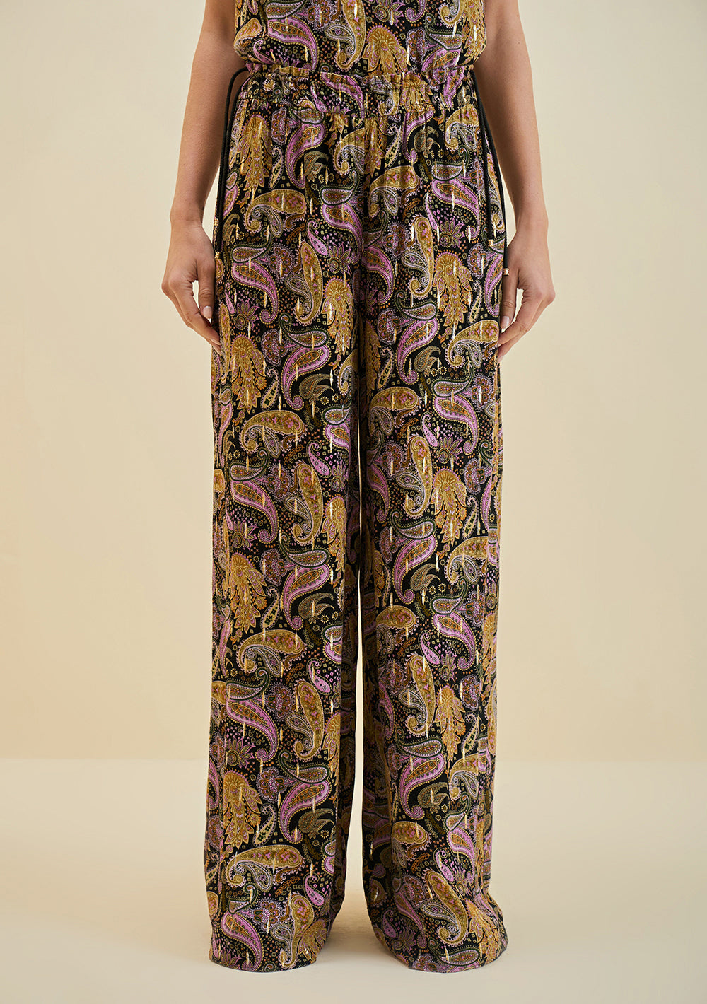 Pantalón Recto Tiro Alto