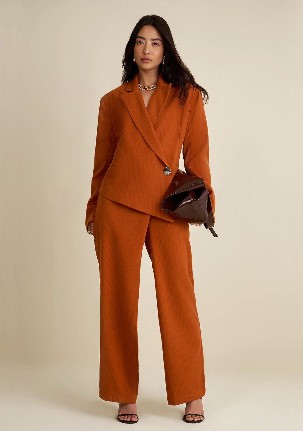 Pantalón Recto Tiro Alto