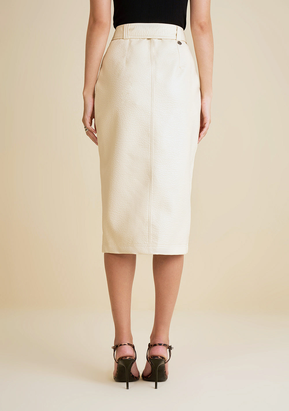 Pollera Lápiz Tiro Alto Midi