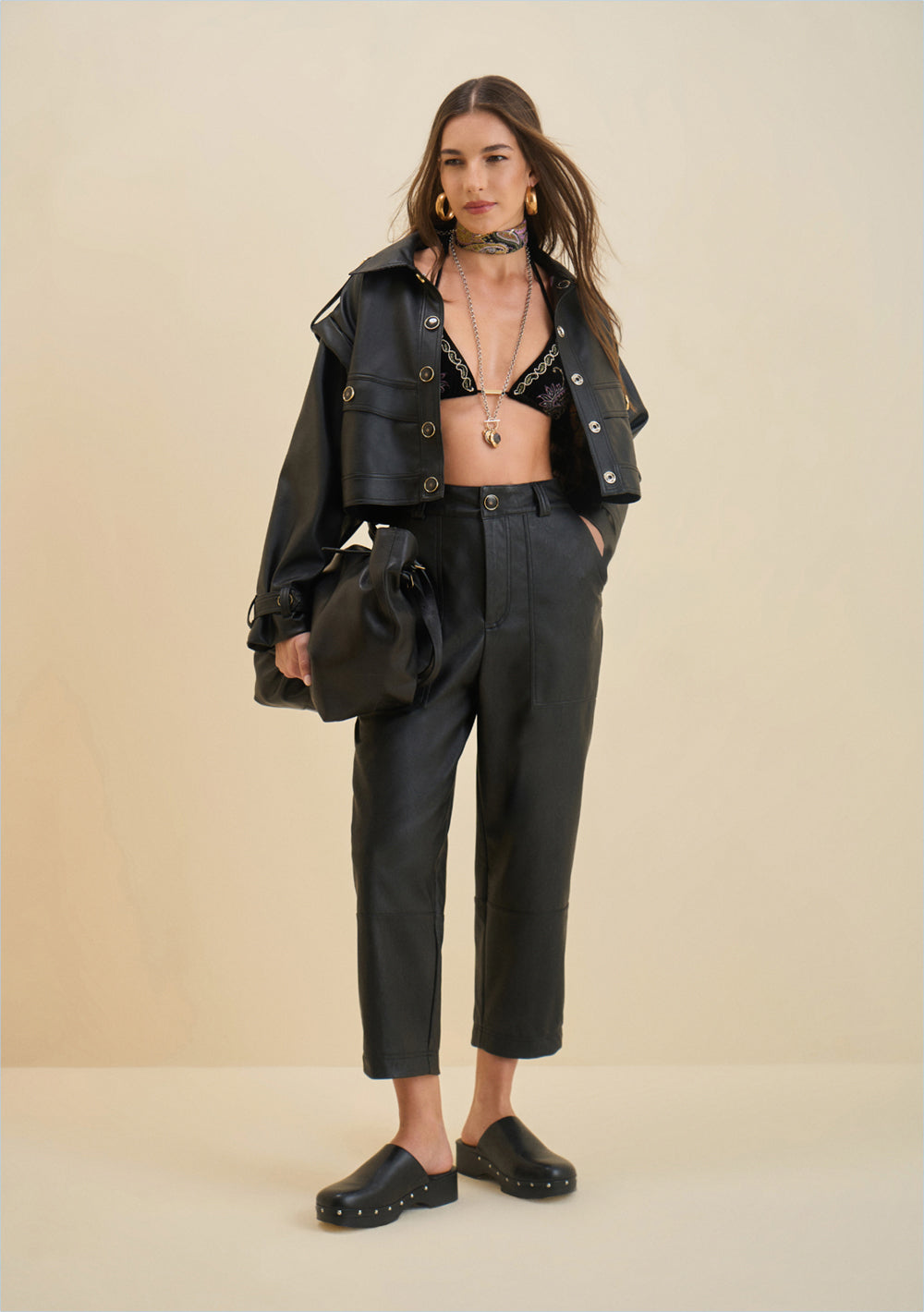 Pantalón Carrot Fit Tiro Alto