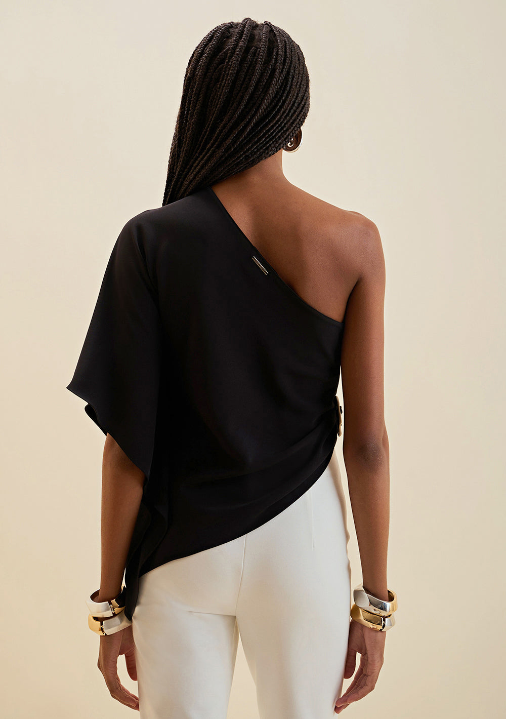 Blusa Suelta Un Solo Hombro Sin Tirantes