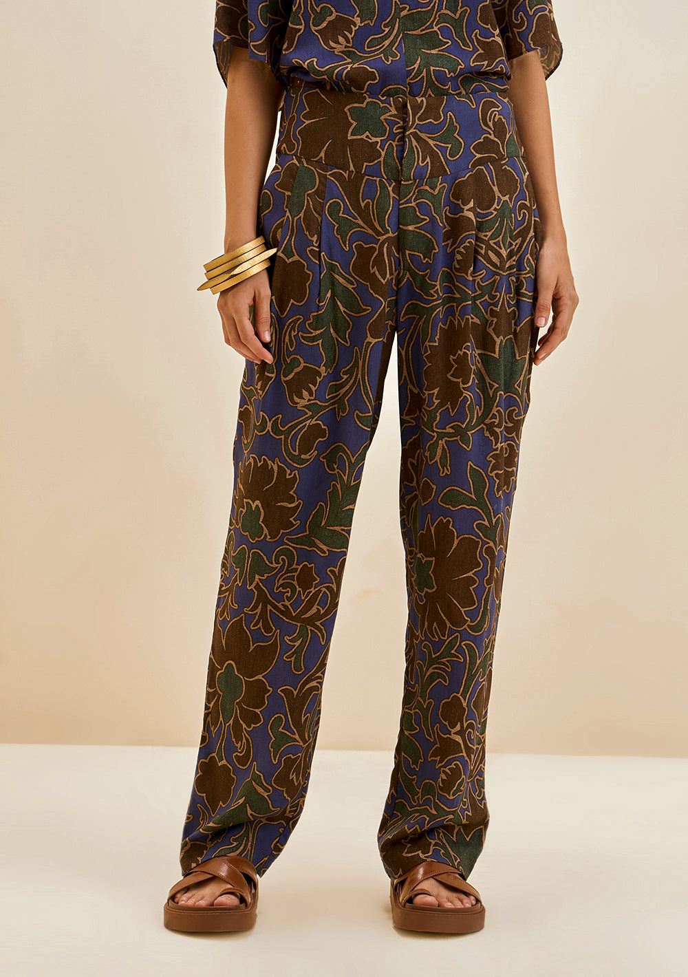 Pantalón Recto Tiro Alto