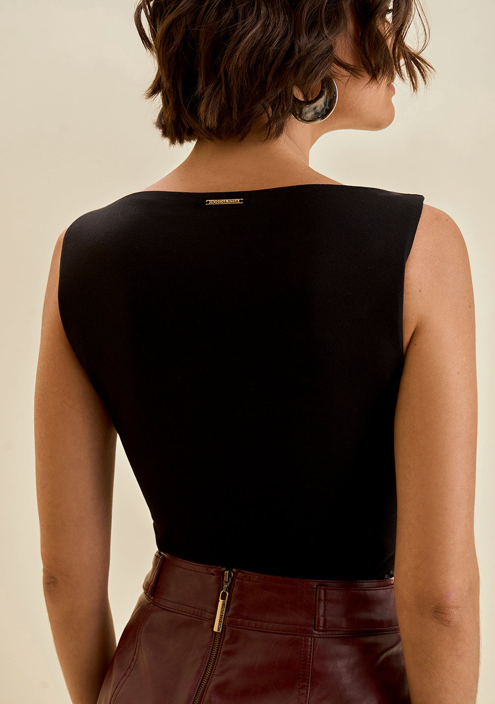 Body Escote Canoa Sin Mangas