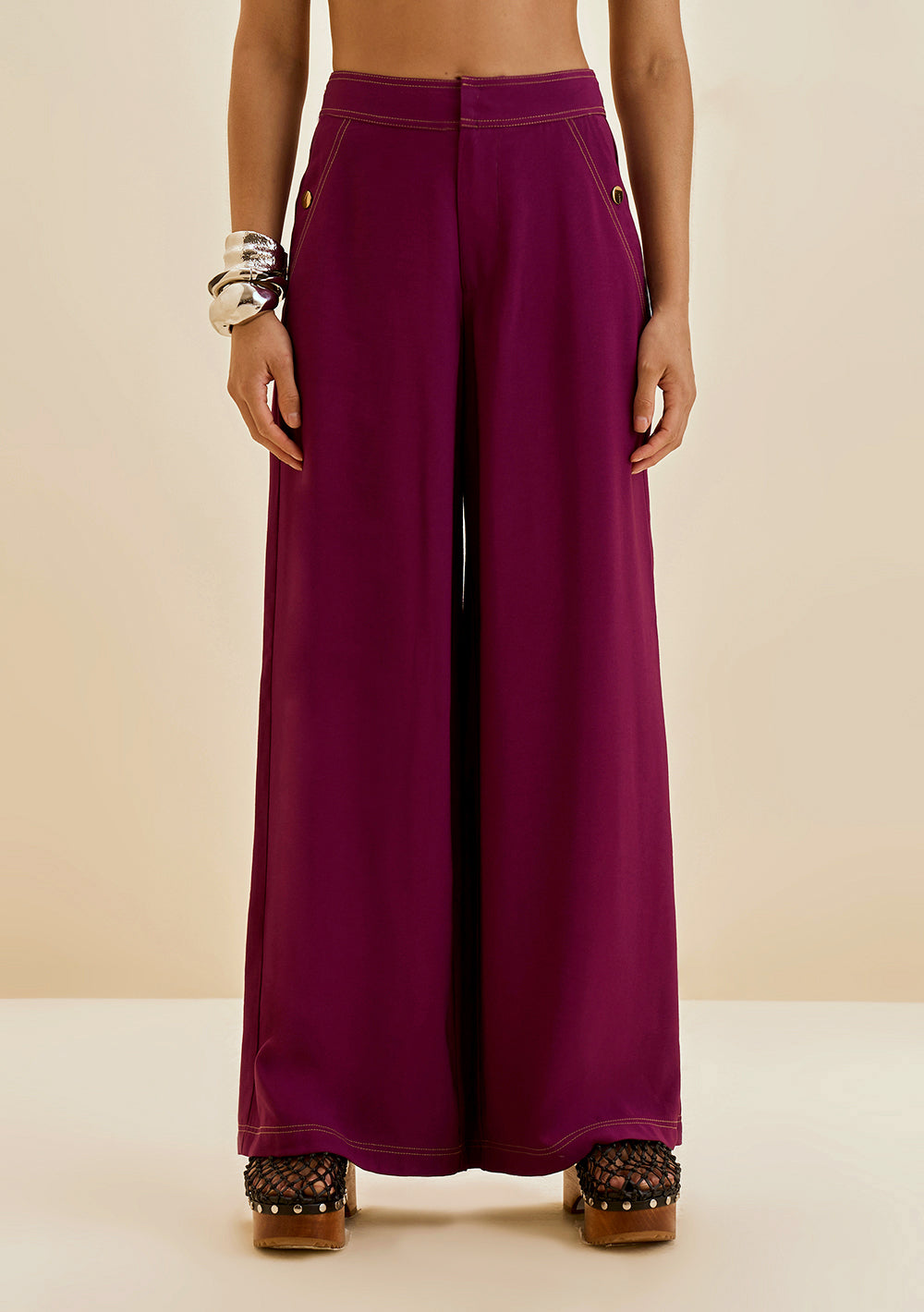 Pantalón Wide Tiro Alto