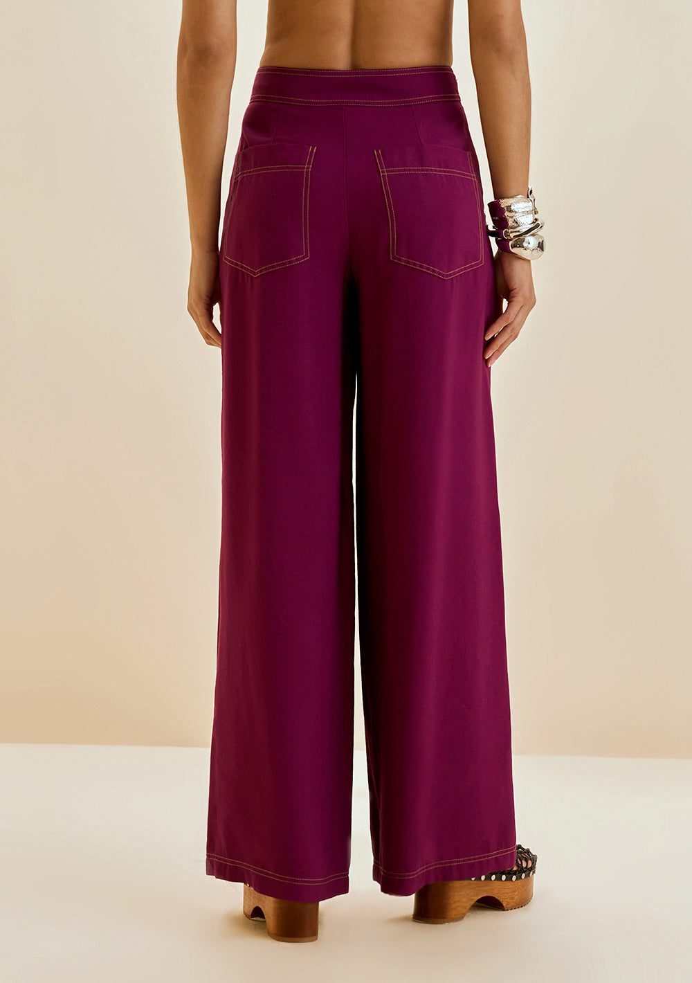 Pantalón Wide Tiro Alto