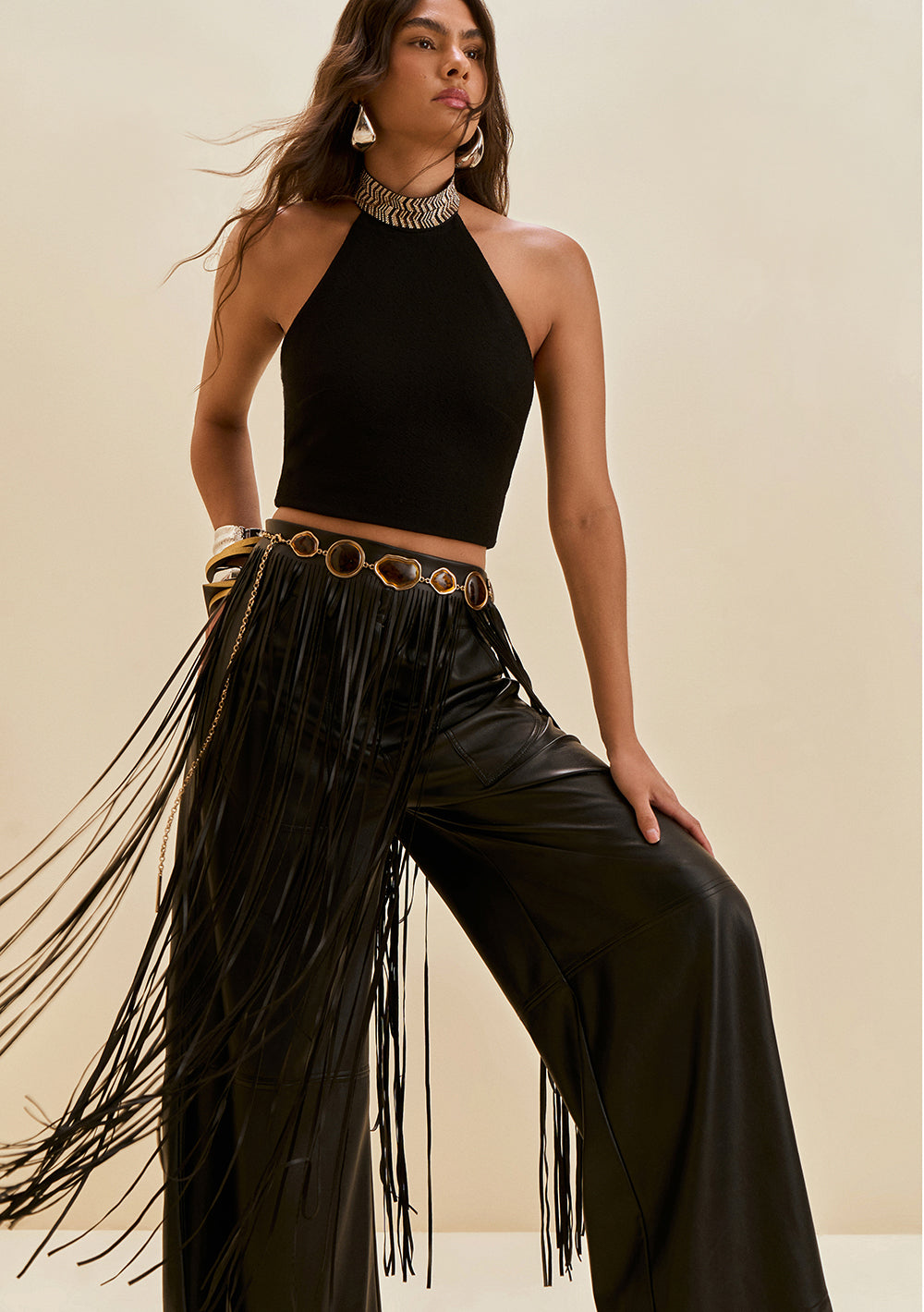 Top Cuello Alto Sin Tirantes