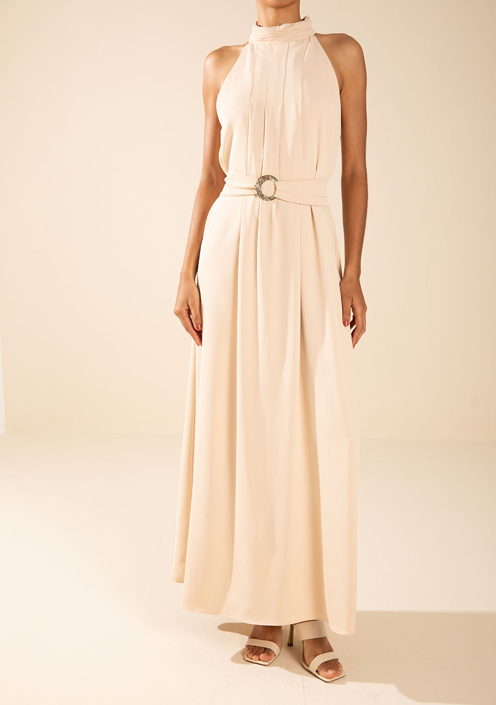 Vestido Suelto Cuello Alto