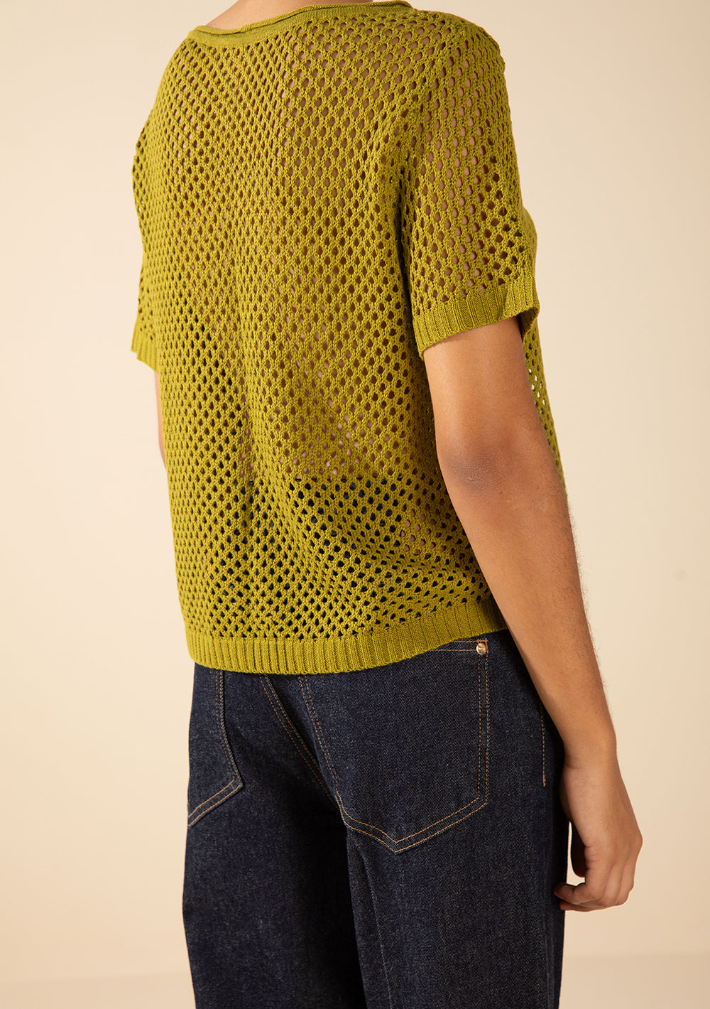 Blusa Suelta Escote Canoa Mangas Cortas