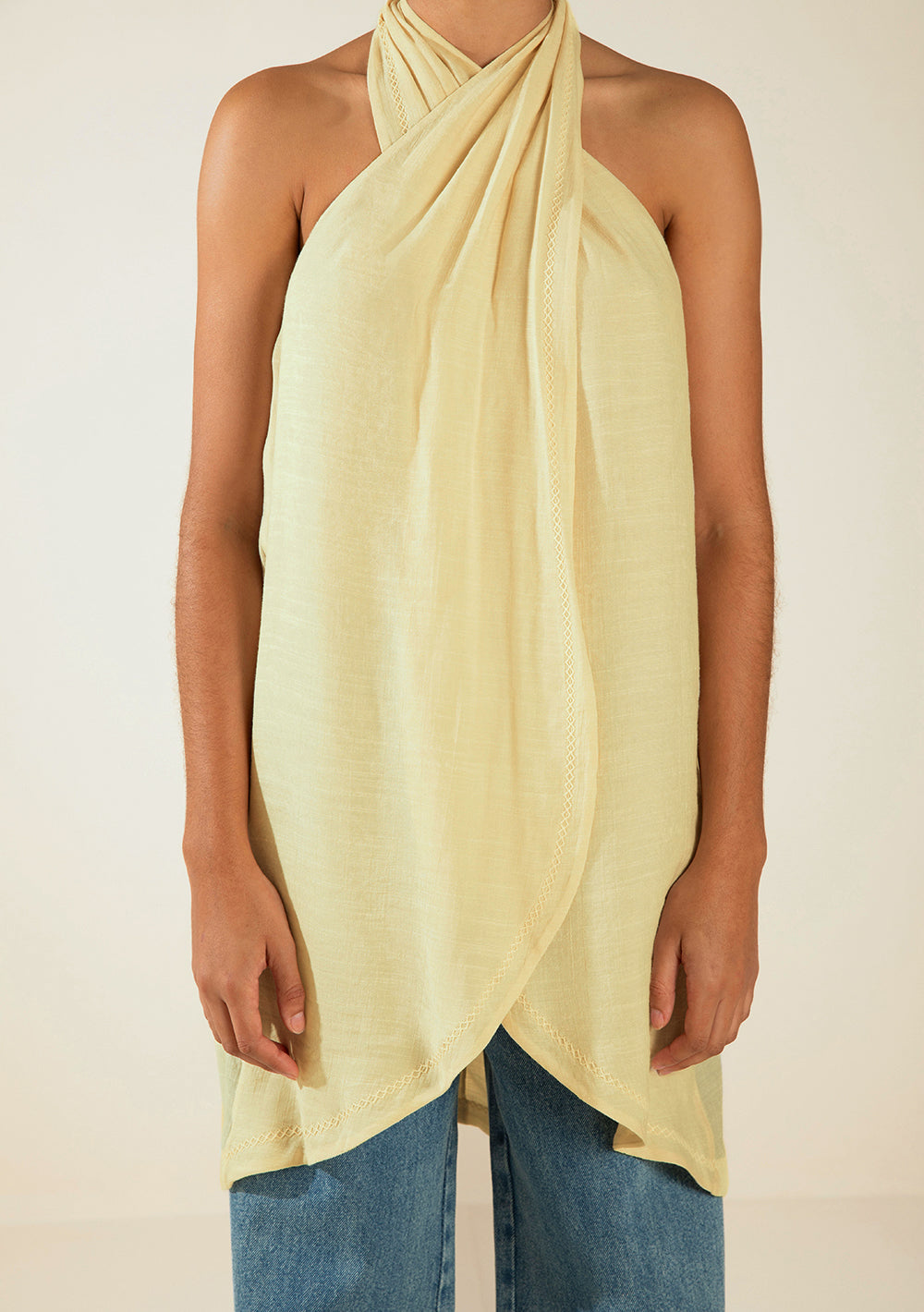 Camisilla Suelta Escote Transversal Larga