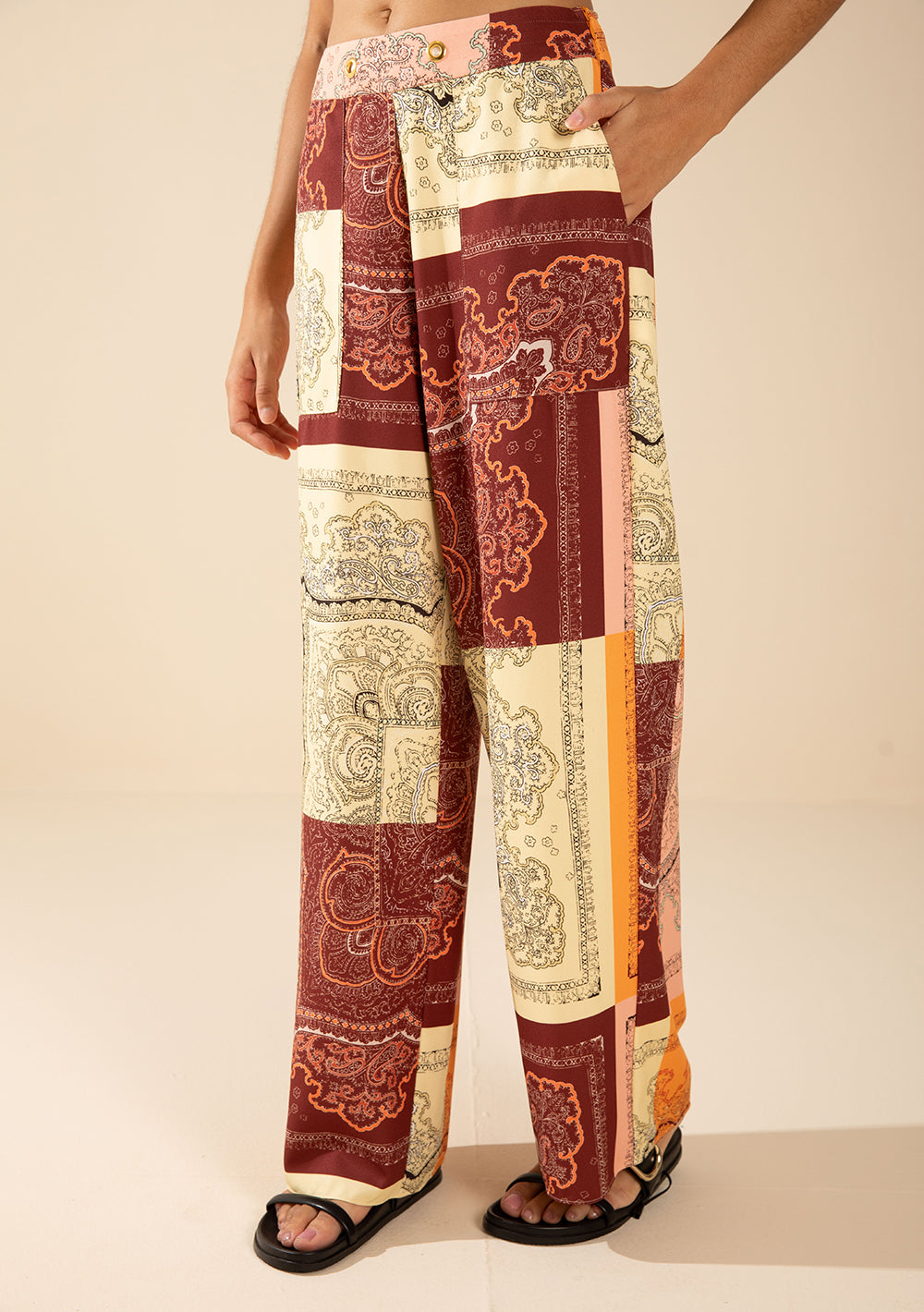 Pantalón Wide Tiro Alto