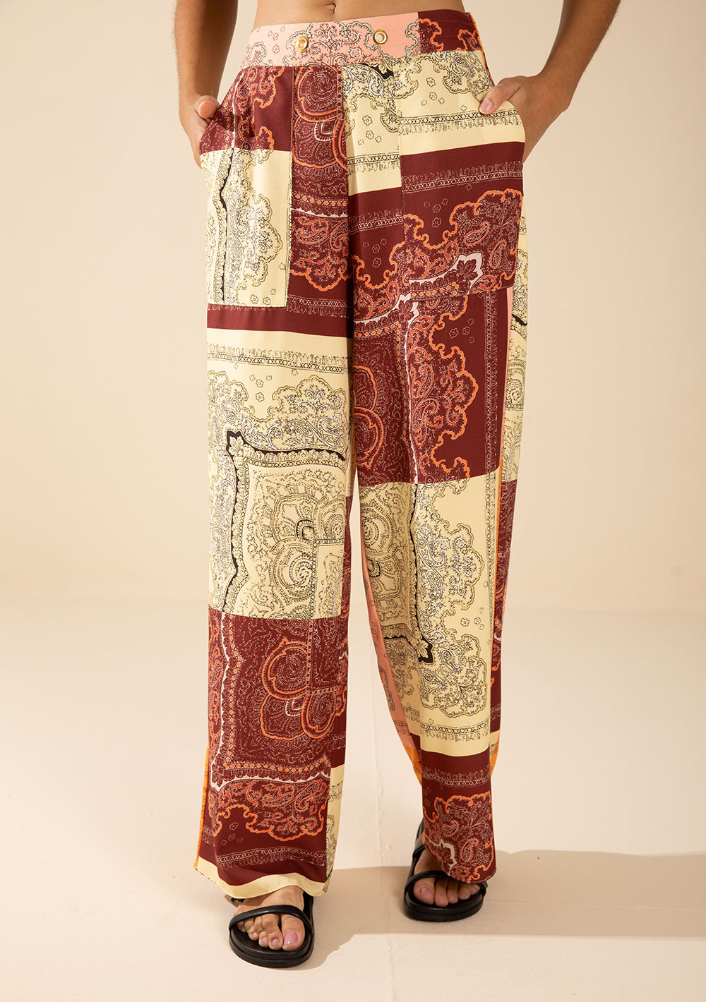 Pantalón Wide Tiro Alto