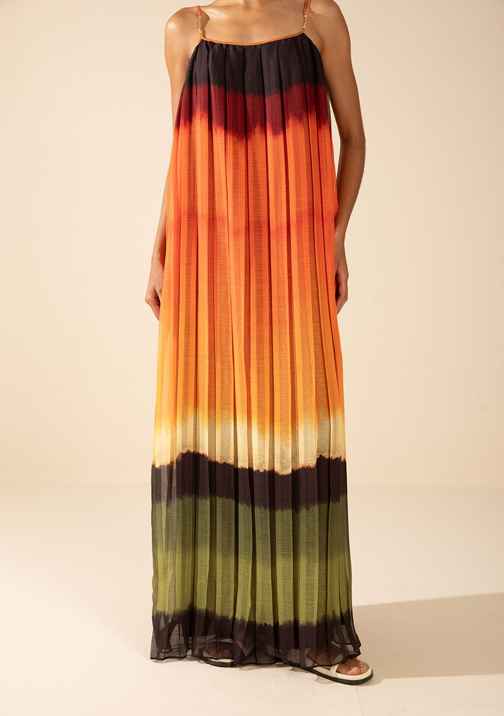 Vestido Suelto Con Tirante Largo