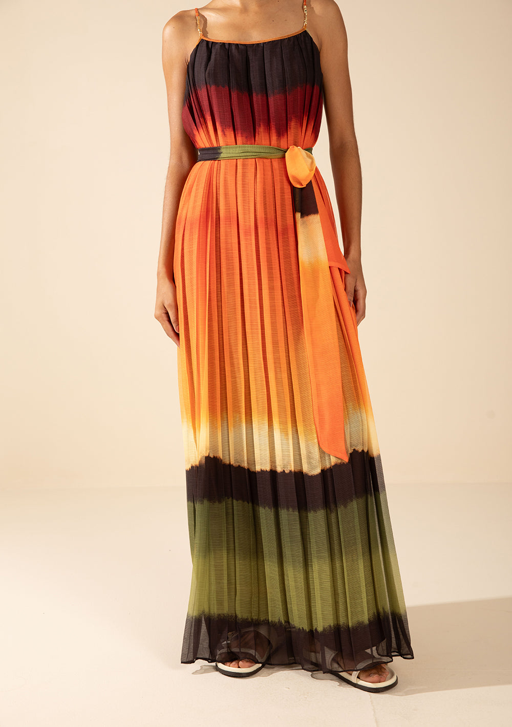 Vestido Suelto Con Tirante Largo