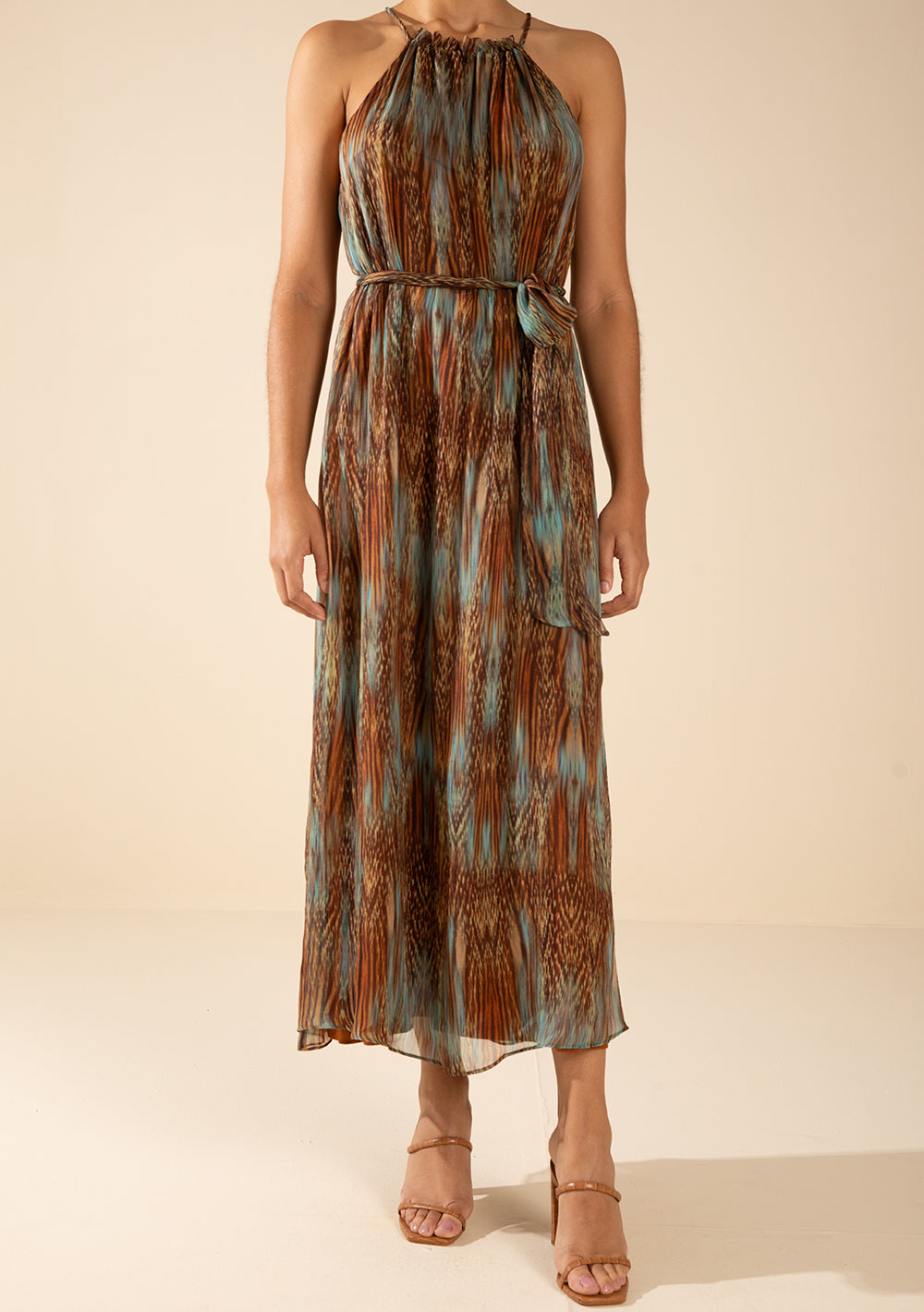 Vestido Suelto Cuello Francés