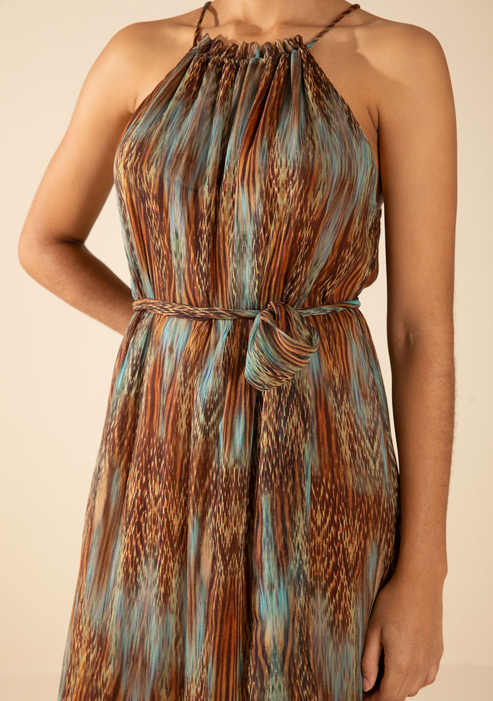 Vestido Suelto Cuello Francés