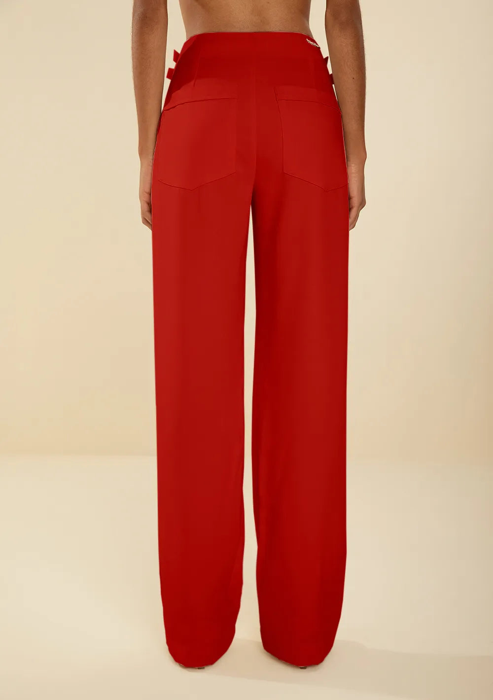 Pantalón Recto Tiro Alto