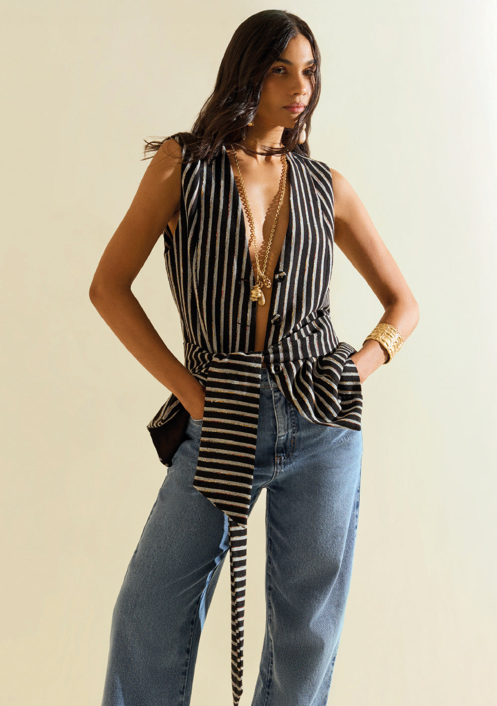 Chaleco Suelto Sin Mangas