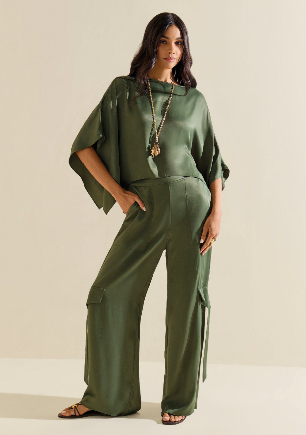 Pantalón Recto Tiro Alto