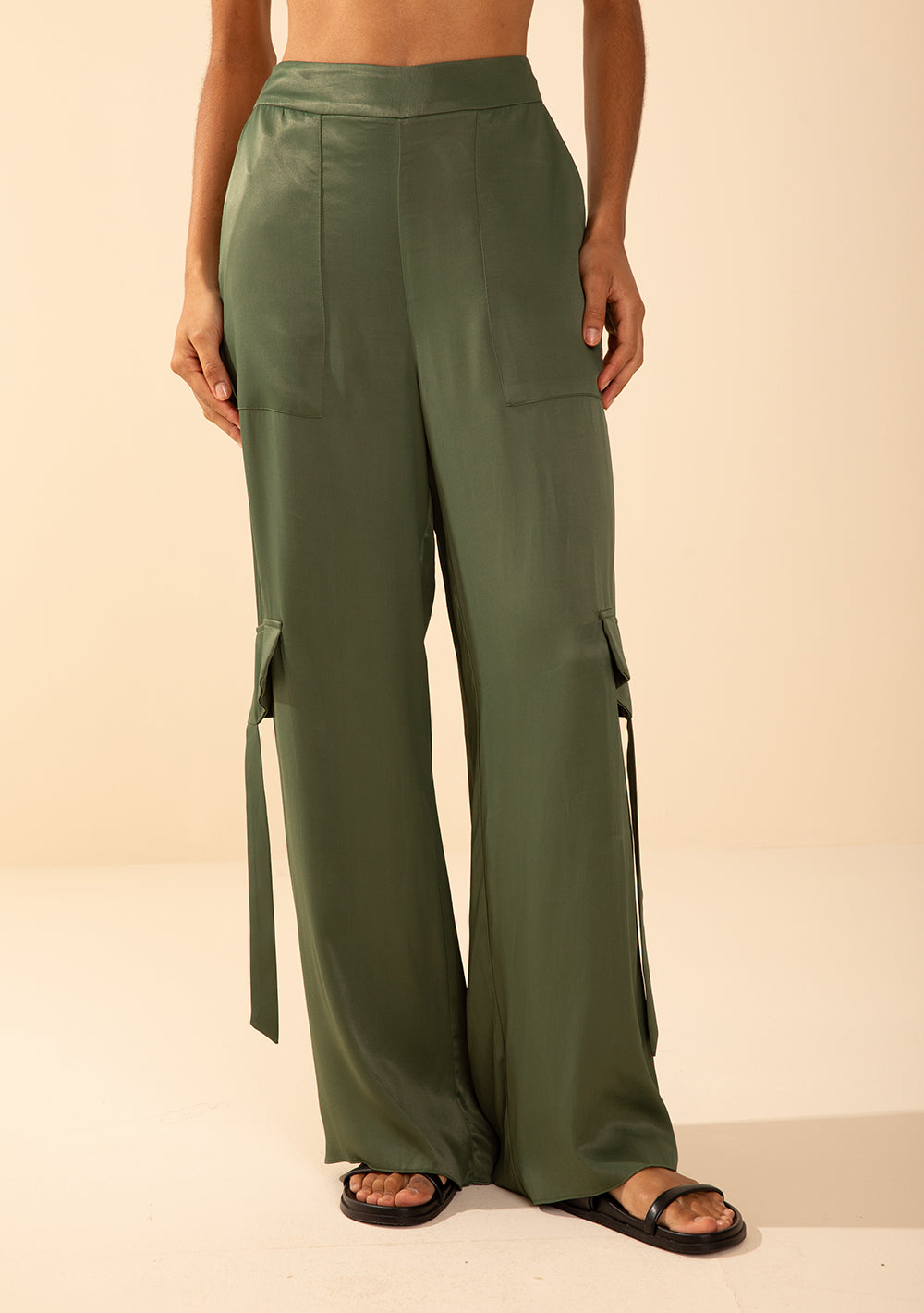 Pantalón Recto Tiro Alto