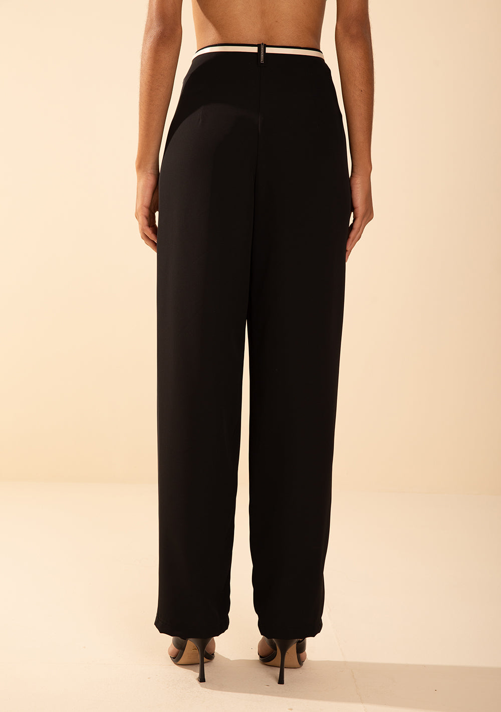 Pantalón Recto Tiro Alto