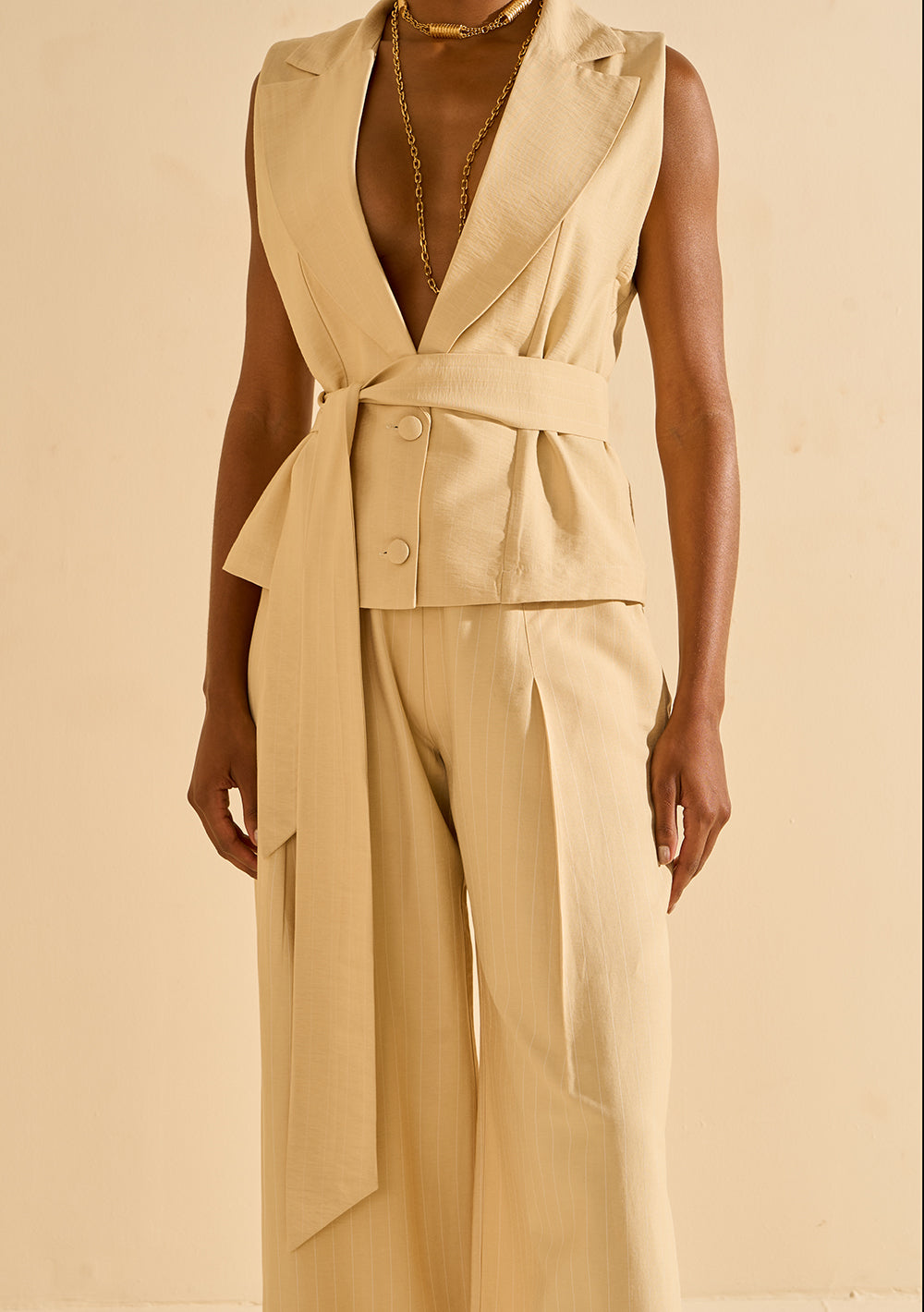 Chaleco Ajustado Sin Mangas