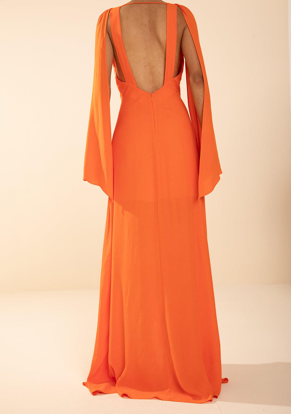 Vestido Suelto Escote En V Sin Mangas Largo