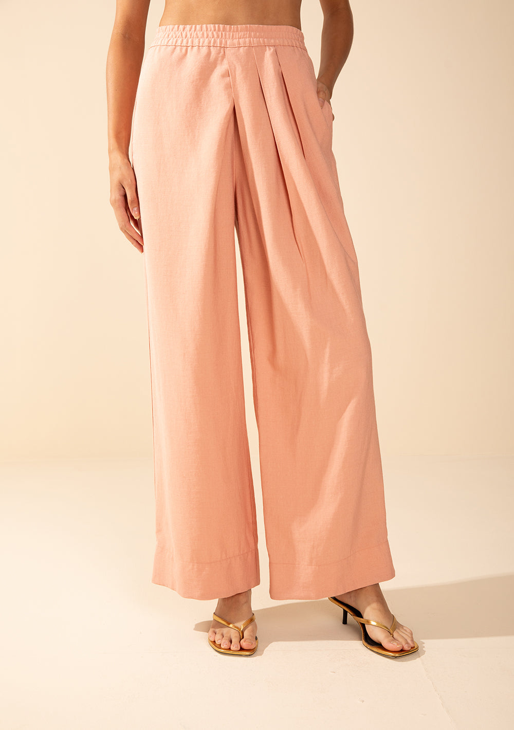 Pantalón Recto Tiro Medio