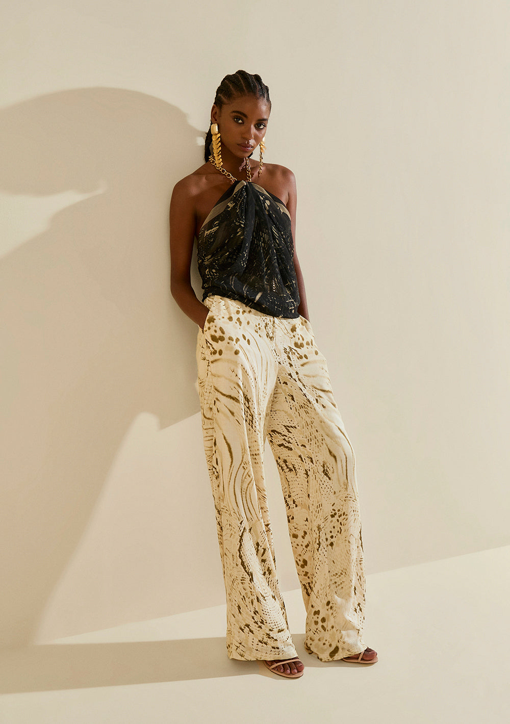 Pantalón Palazzo Tiro Alto