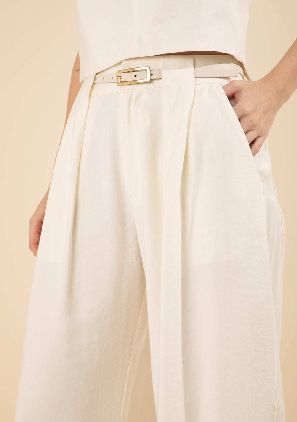 Pantalón Recto Tiro Alto