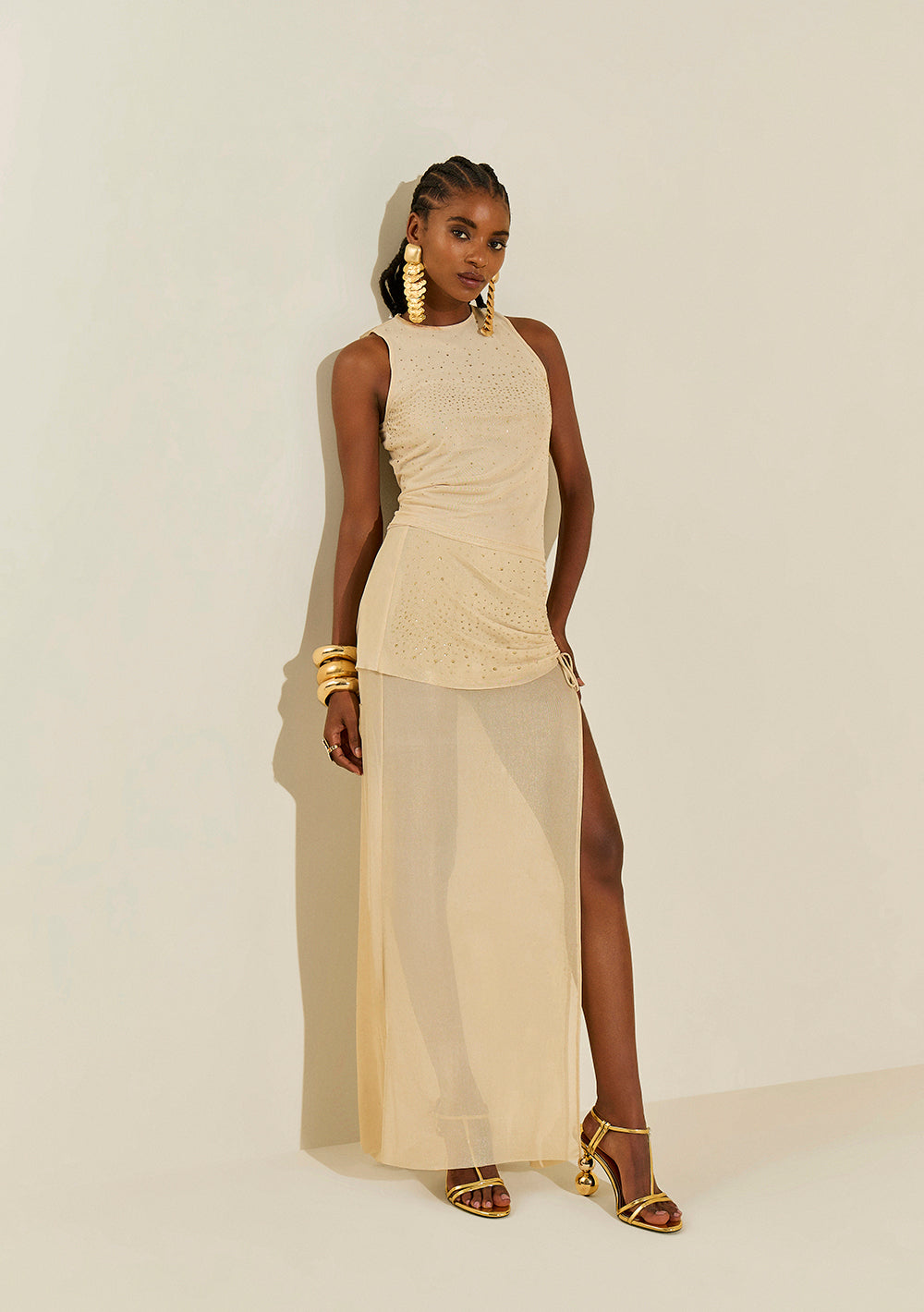 Pollera Larga Recta Tiro Bajo