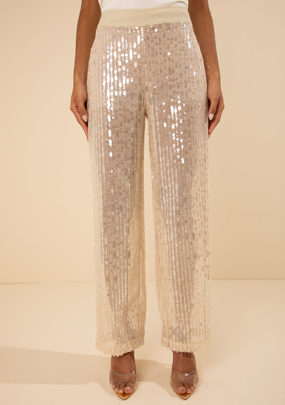 Pantalón Recto Tiro Alto