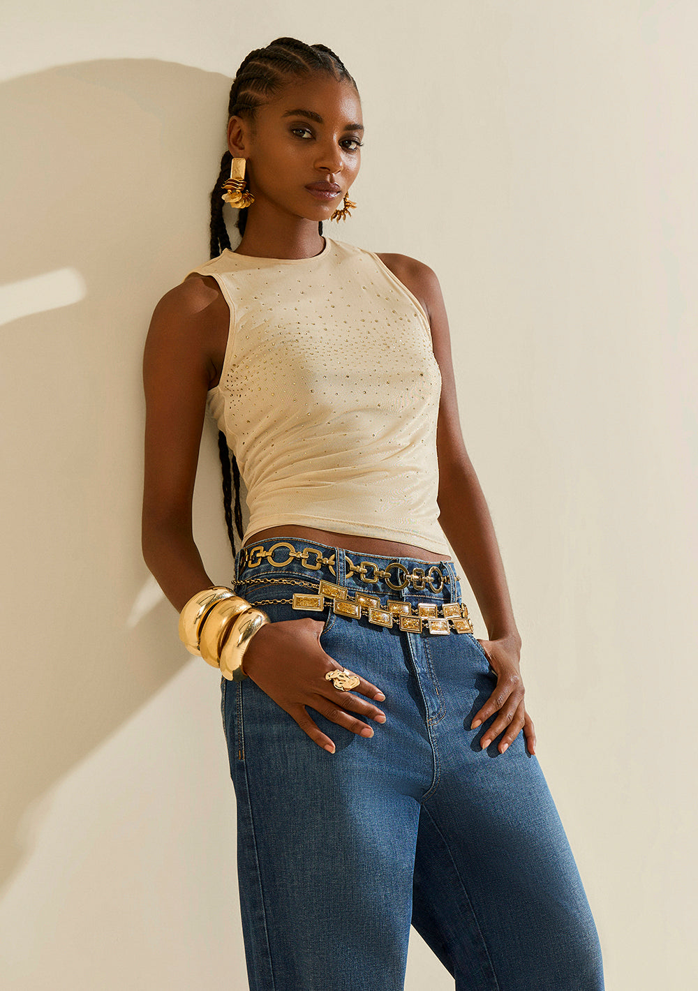 Regata Ajustada Escote Redondo