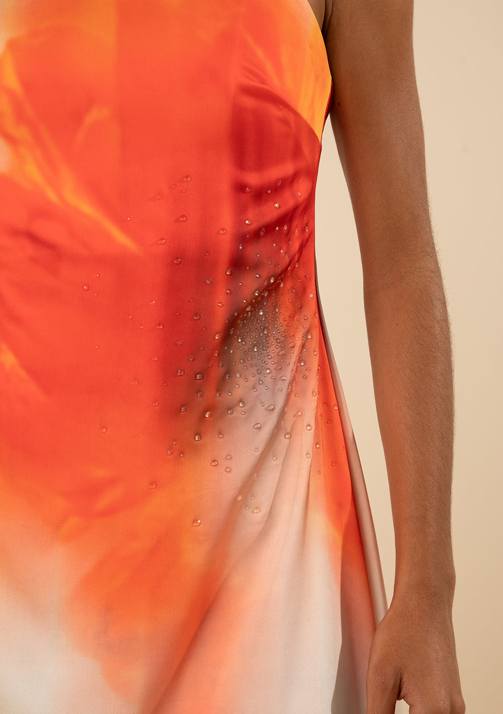 Vestido Largo Suelto Escote Recto Sin Mangas