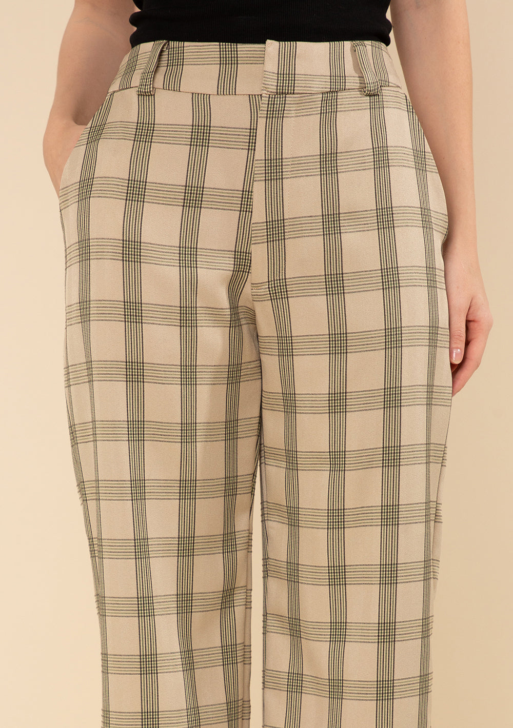 Pantalón Recto Tiro Alto