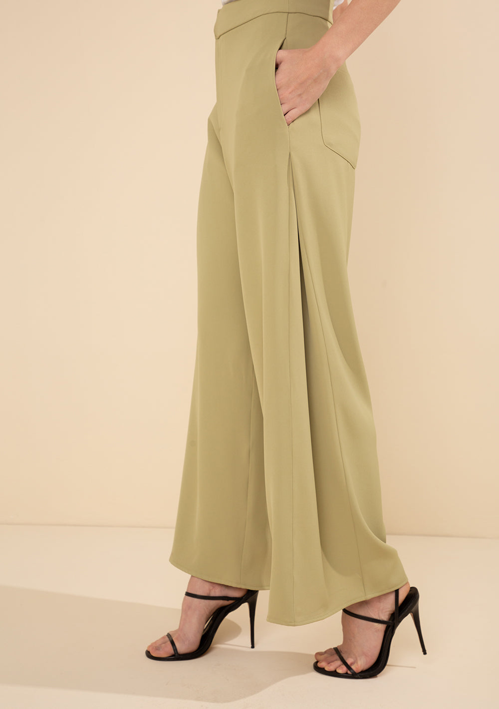 Pantalón Wide Tiro Alto
