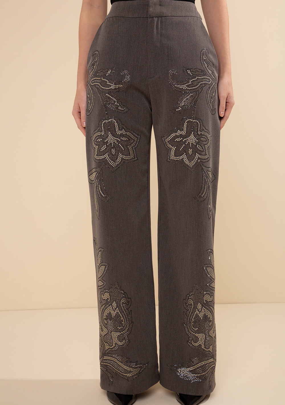 Pantalón Recto Tiro Alto