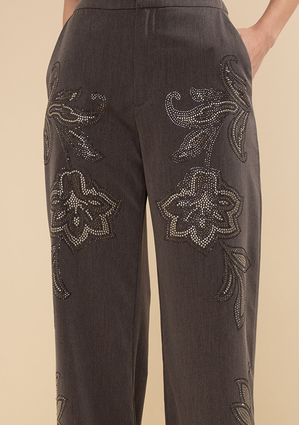 Pantalón Recto Tiro Alto