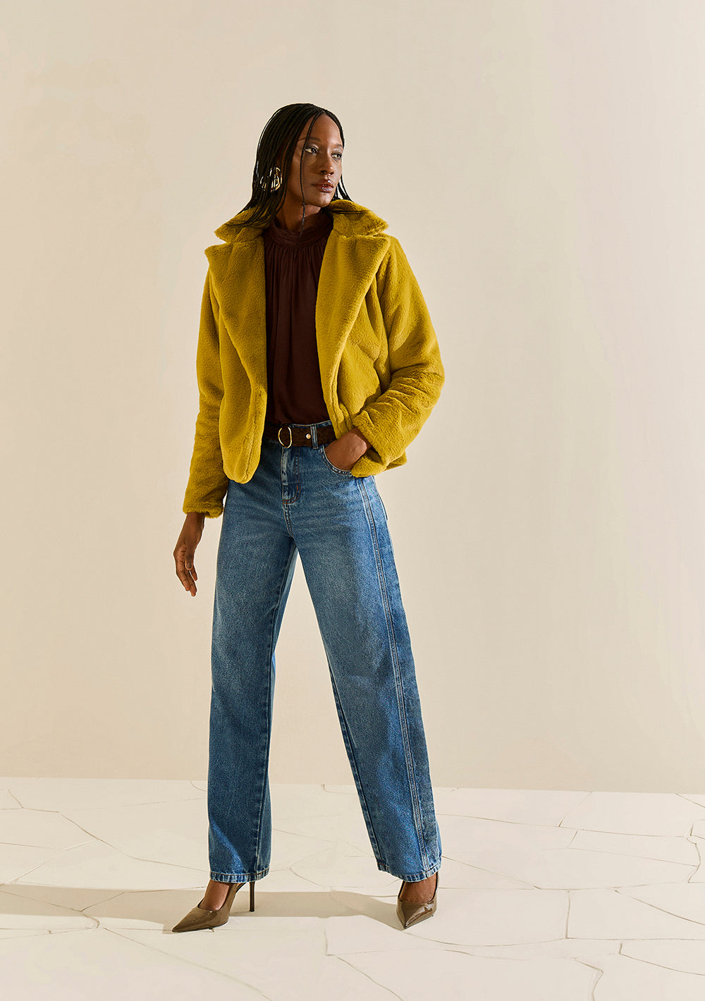 Saco Oversized Mangas Largas