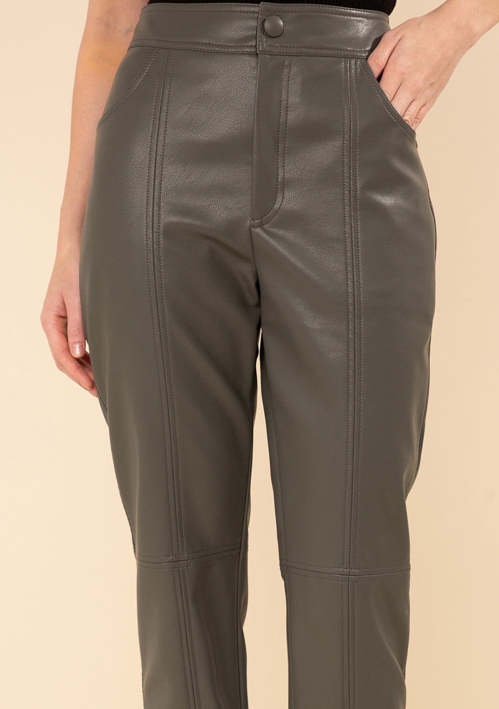 Pantalón Recto Tiro Alto