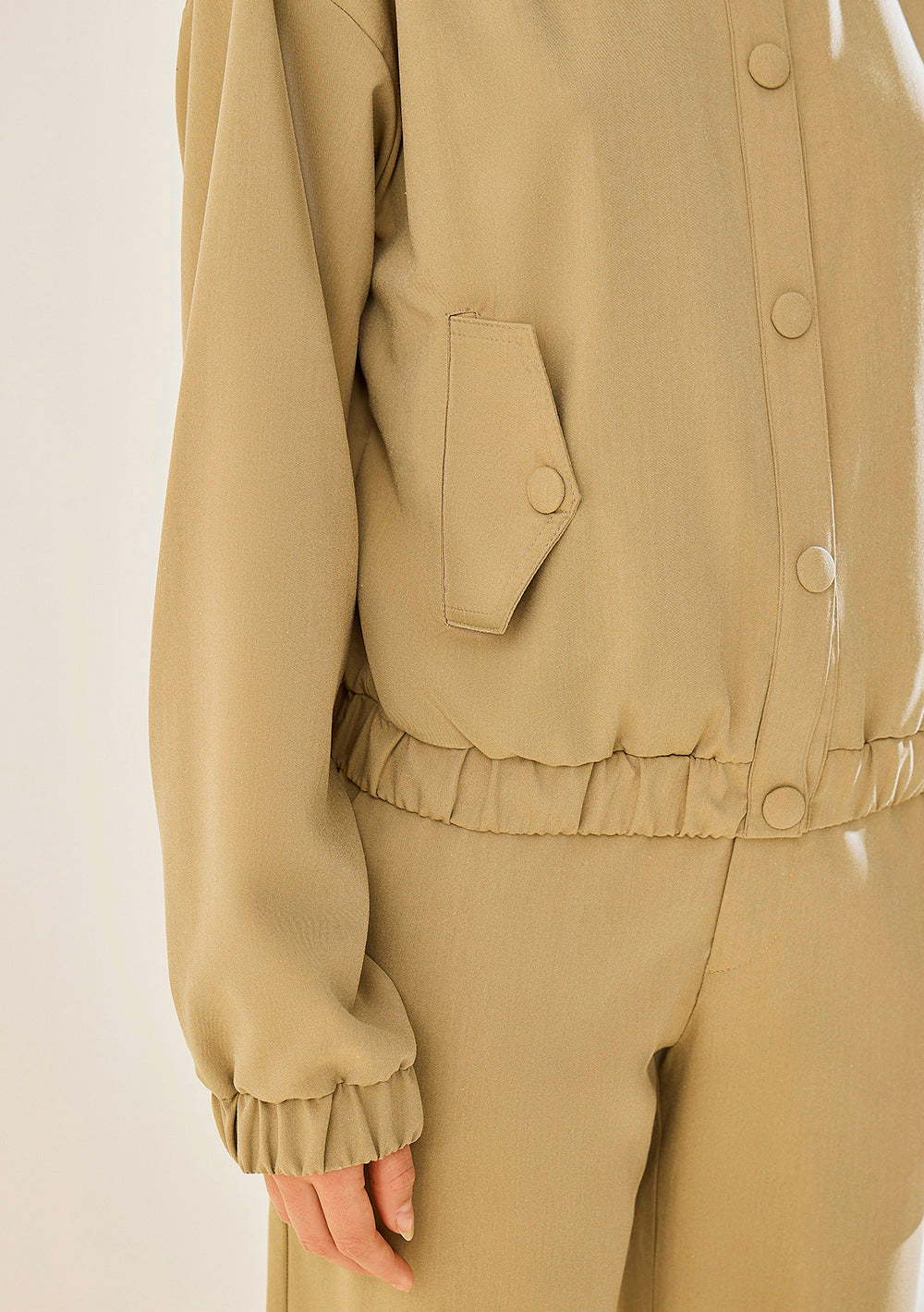 Chaqueta Suelta Mangas Largas