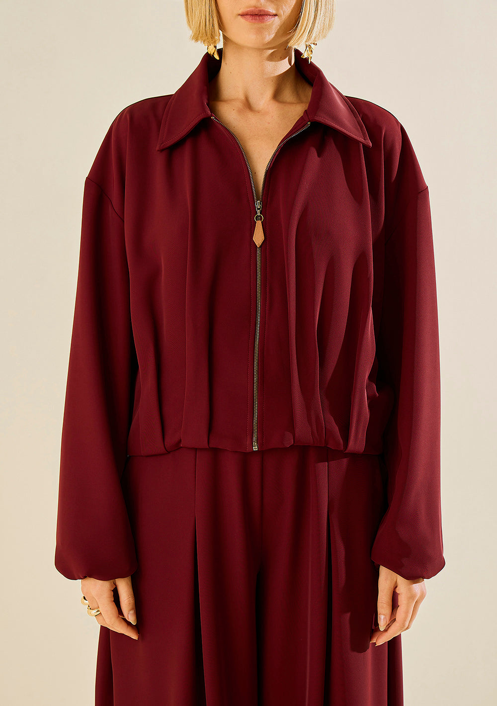 Chaqueta Suelta Mangas Largas