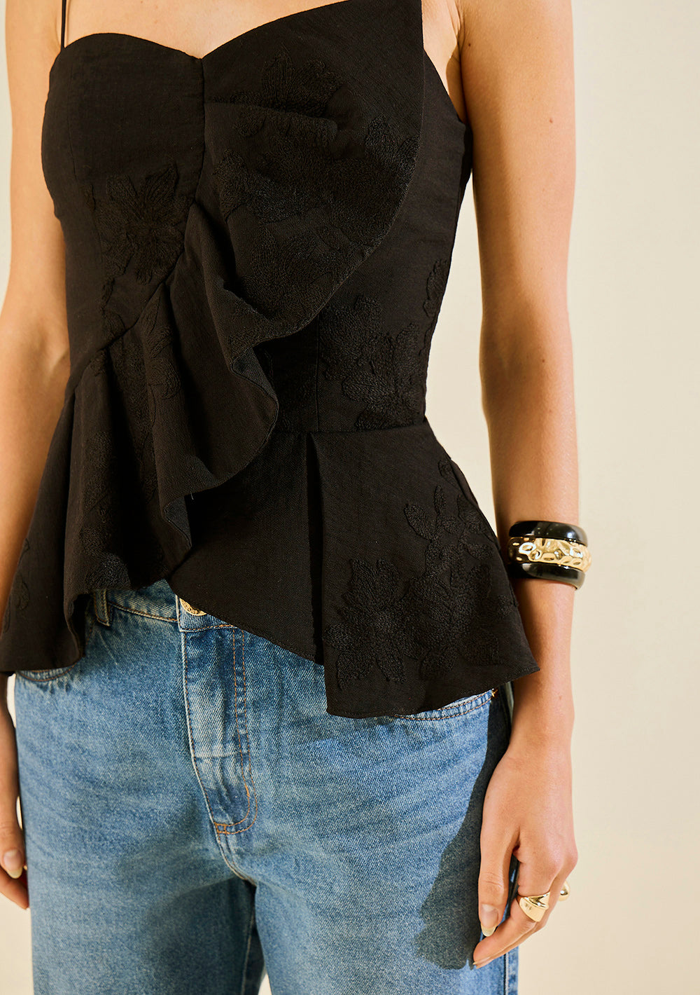 Top Strapless Escote Recto