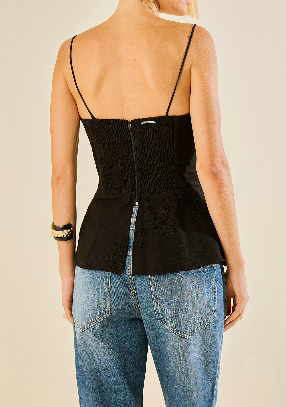 Top Strapless Escote Recto