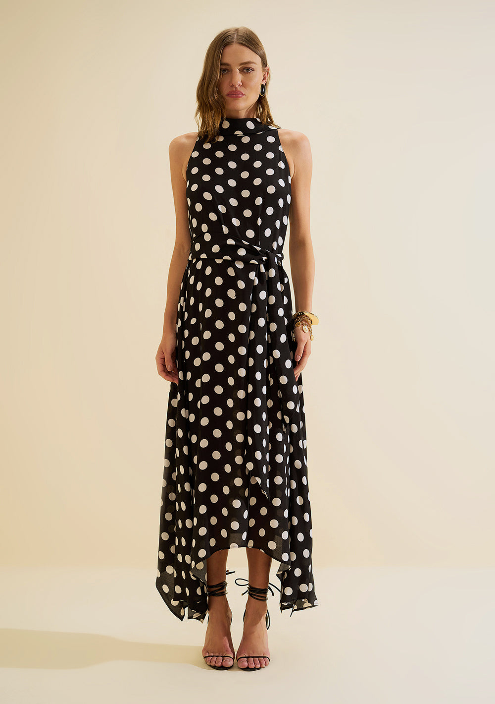Vestido Midi Suelto Sisa Francesa Sin Mangas