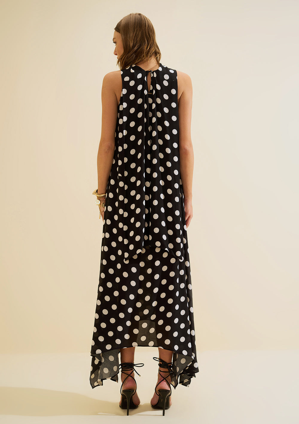 Vestido Midi Suelto Sisa Francesa Sin Mangas