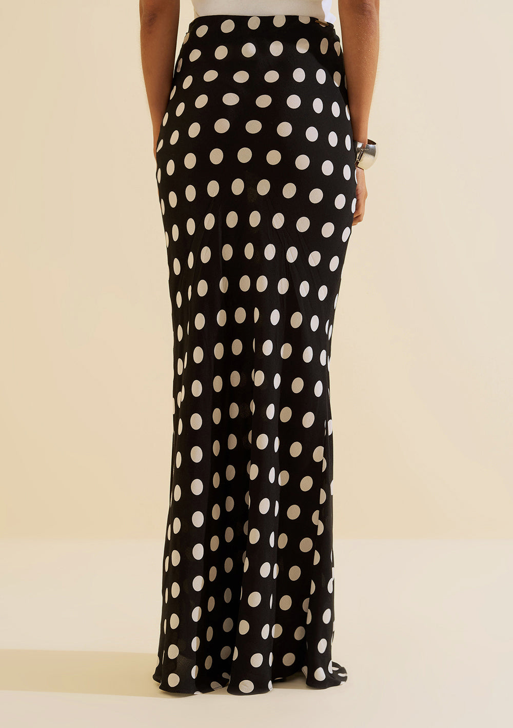 Pollera Midi Recta Tiro Alto