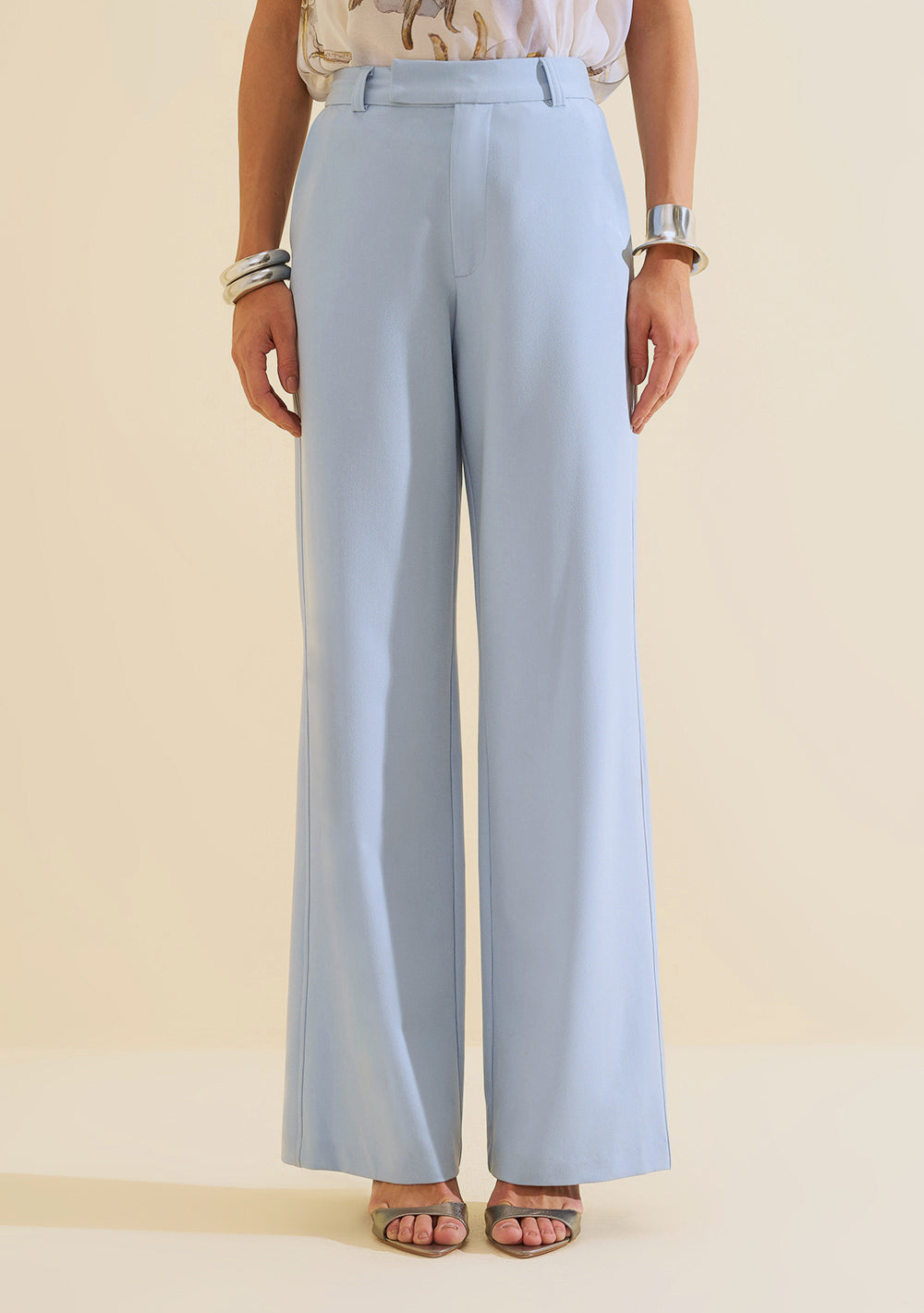 Pantalón Recto Tiro Alto