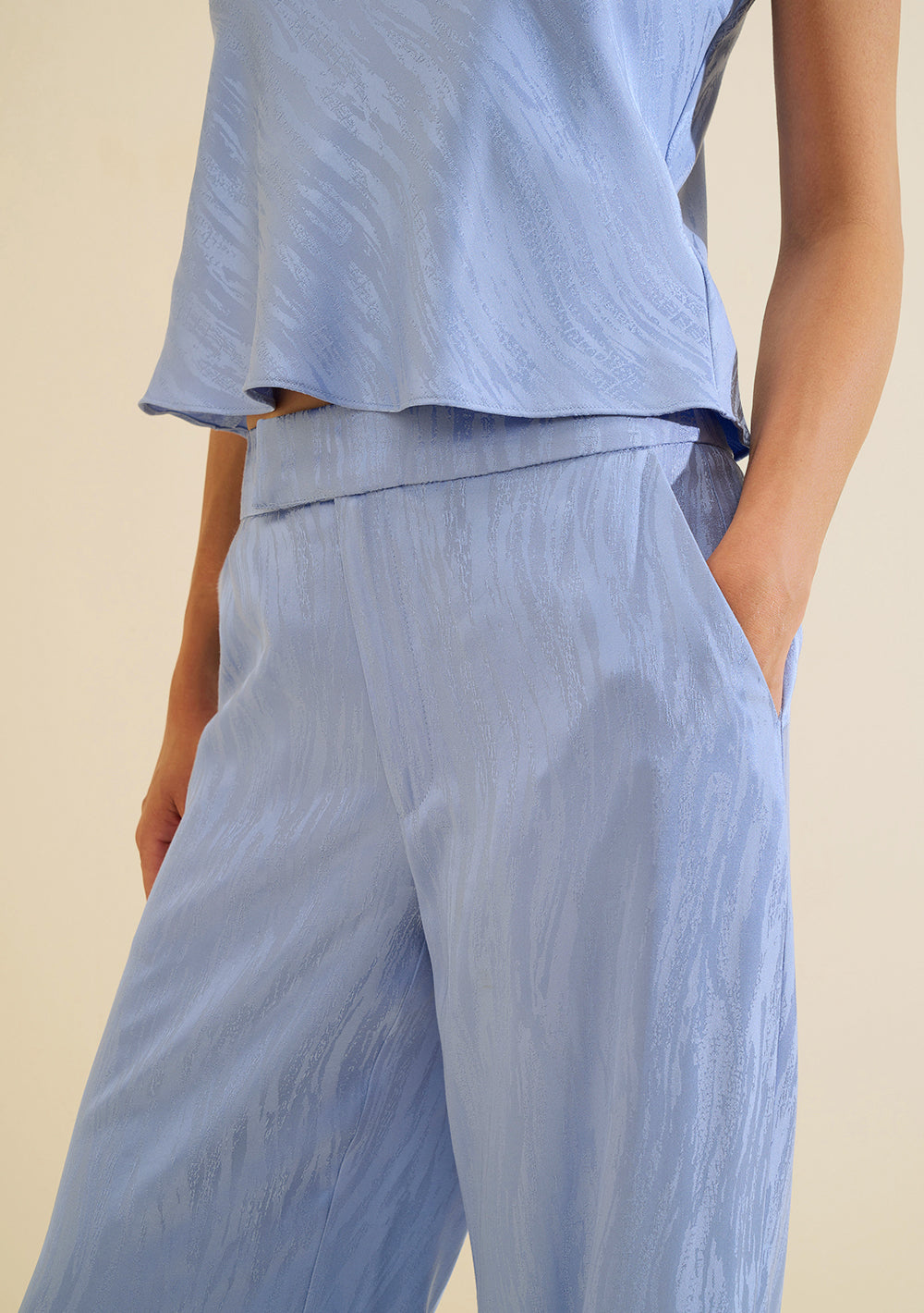 Pantalón Wide Leg Tiro Alto